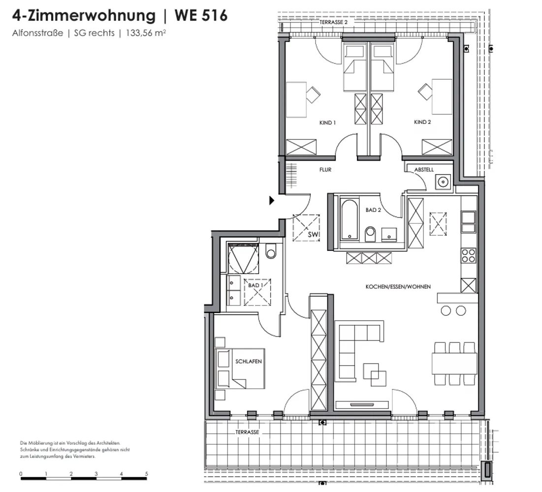 4 Zimmer Wohnung mit 134 m² in Aachen – Bild 3