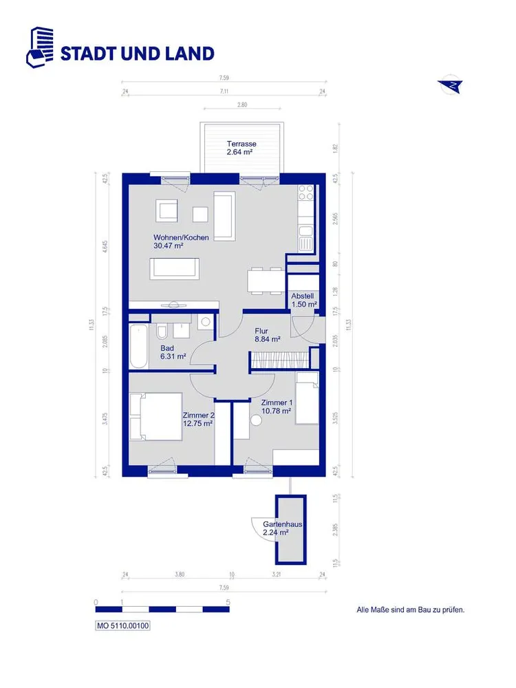 3 room apartment with 72 m² in Berlin – Photo 6
