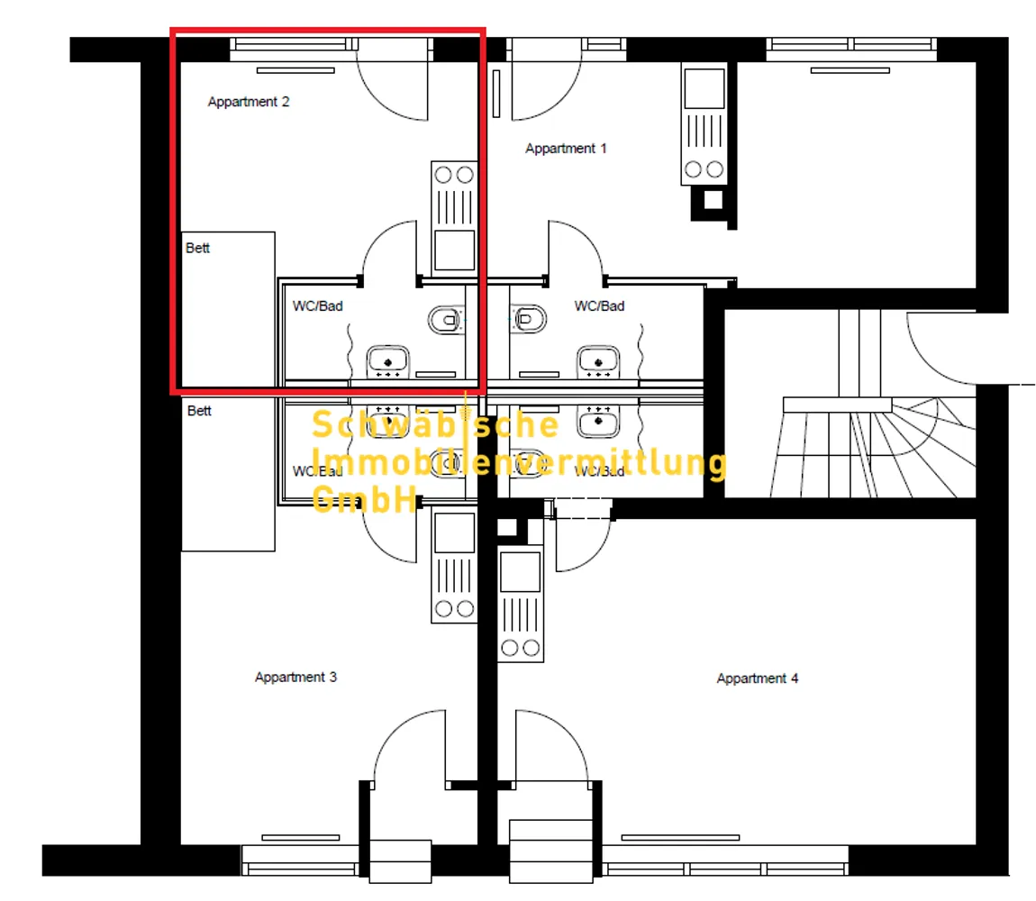 1 Zimmer Wohnung mit 16 m² in Stuttgart – Bild 9