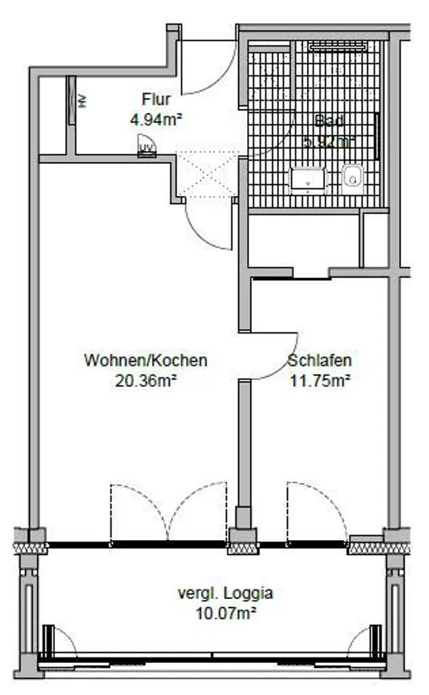 2 Zimmer Wohnung mit 48 m² in Fürth – Bild 2