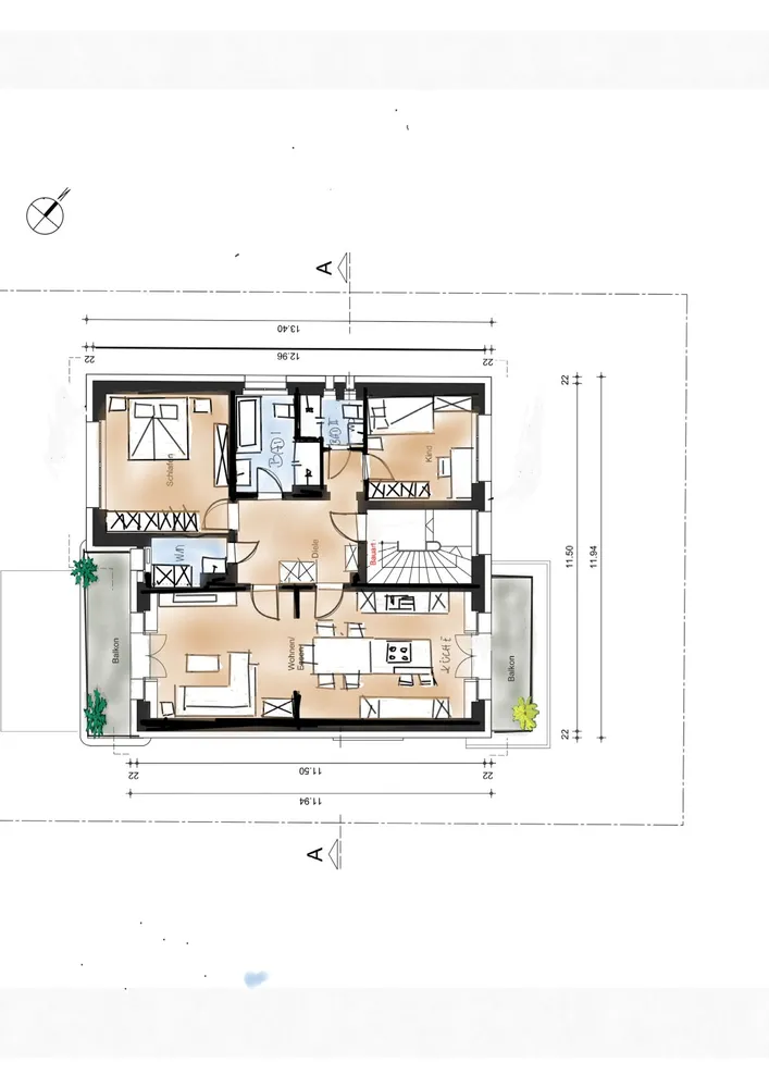 3 Zimmer Wohnung mit 107 m² in Essen – Bild 2