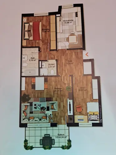 3 Zimmer Wohnung mit 81 m² in München – Bild 1