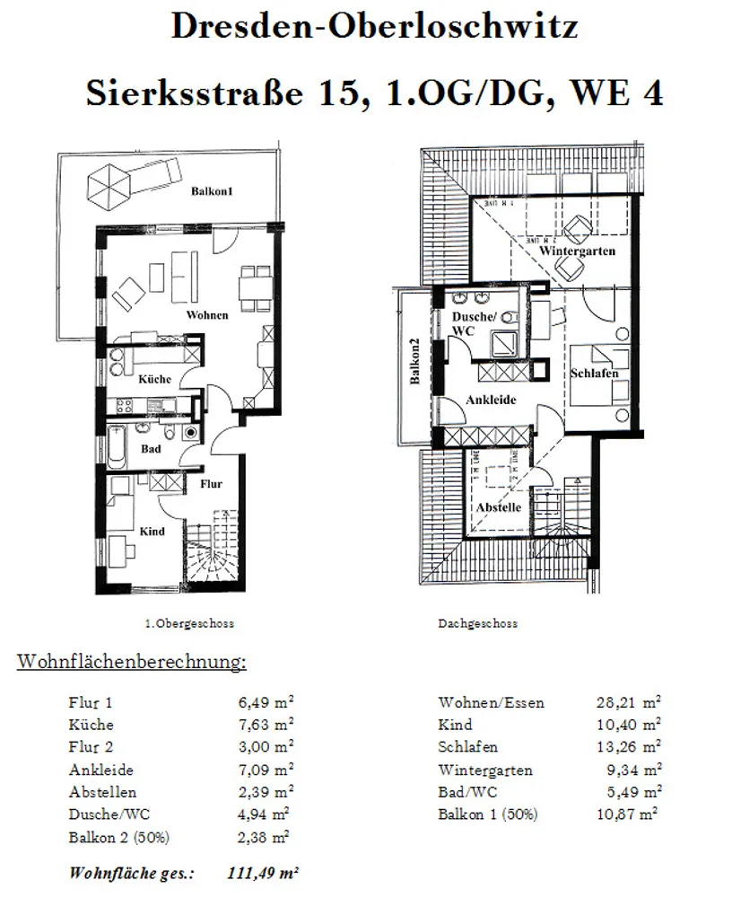4 Zimmer Wohnung mit 111 m² in Dresden – Bild 2