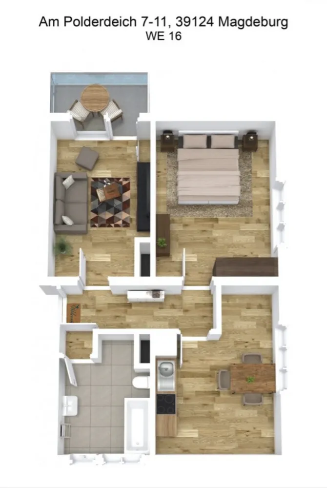 2 Zimmer Wohnung mit 58 m² in Magdeburg – Bild 6