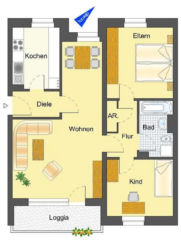 3 Zimmer Wohnung mit 75 m² in Essen – Bild 7