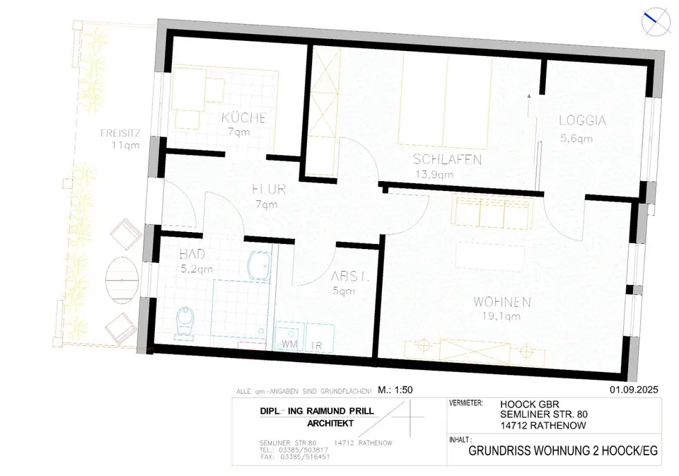 2 Zimmer Wohnung mit 65 m² in Stendal – Bild 7