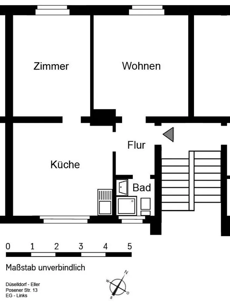 2 Zimmer Wohnung mit 55 m² in Düsseldorf – Bild 2