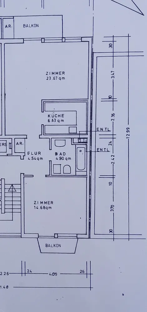 2 Zimmer Wohnung mit 58 m² in Mannheim – Bild 1