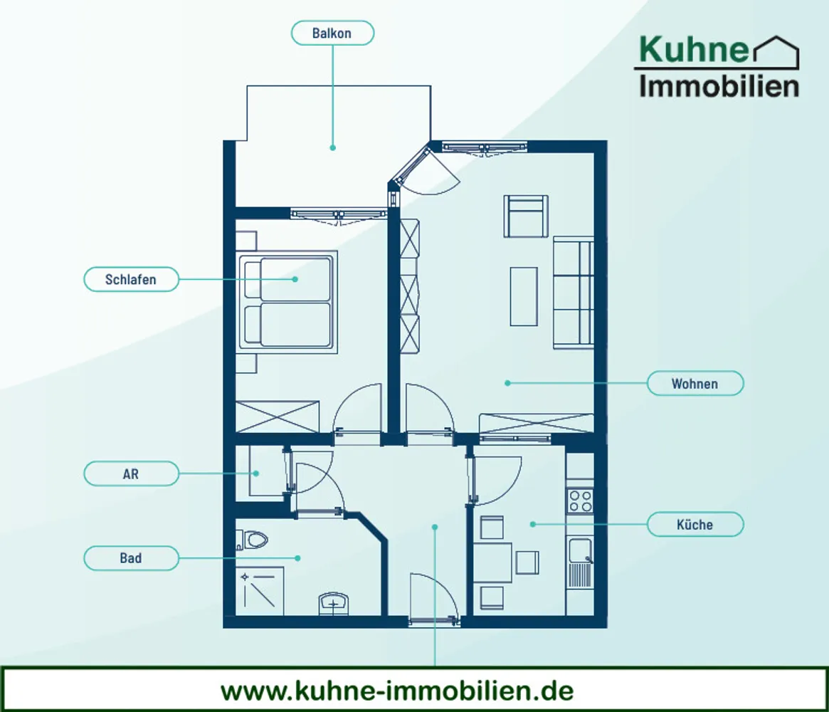2 Zimmer Wohnung mit 64 m² in Lünen – Bild 8