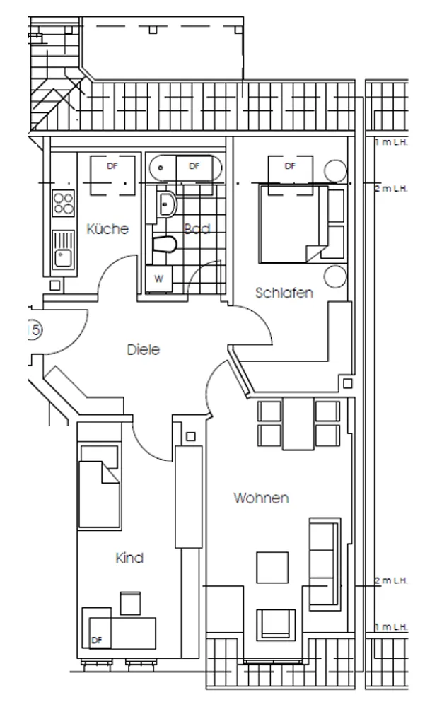 3 Zimmer Wohnung mit 67 m² in Leipzig – Bild 3