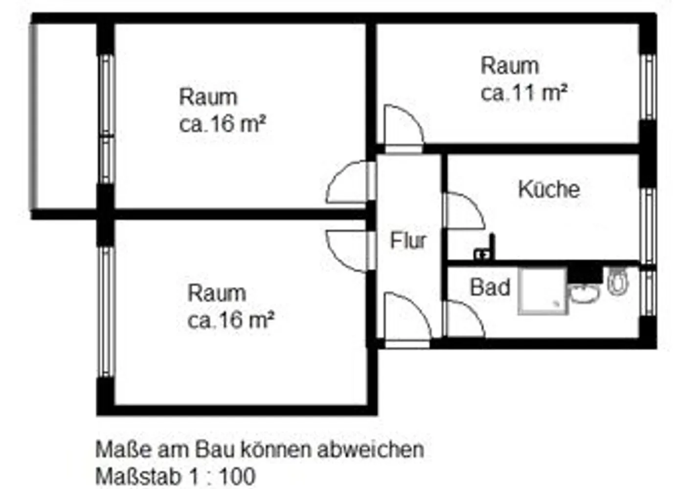 3 Zimmer Wohnung mit 61 m² in Halle (Saale) – Bild 4