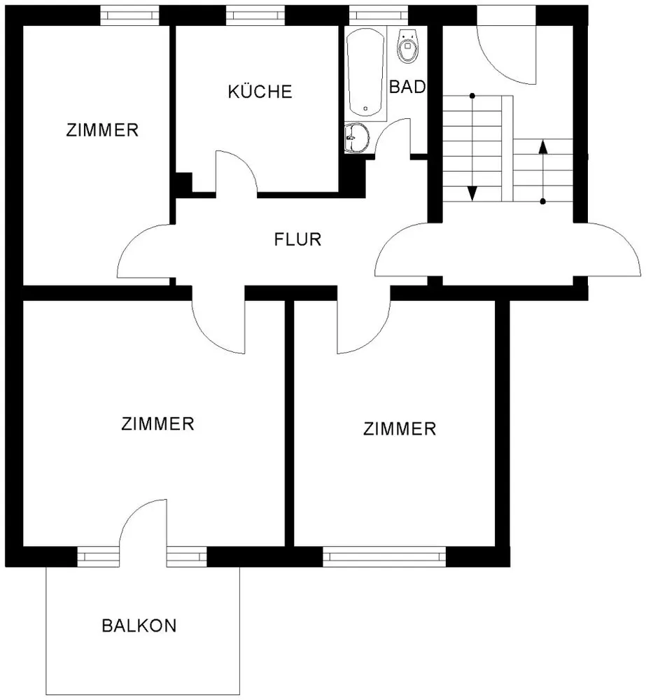 3 Zimmer Wohnung mit 64 m² in Bochum – Bild 3