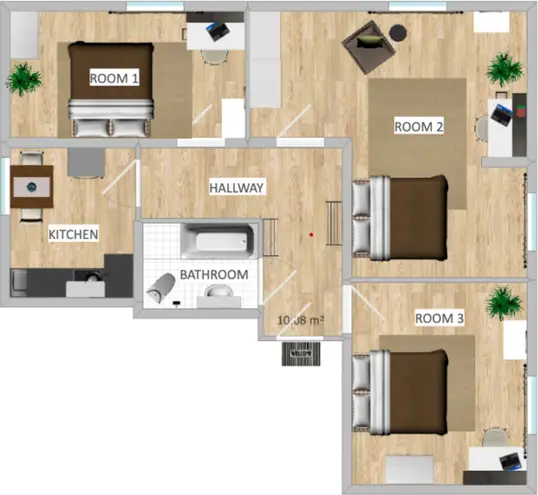 WG-Zimmer mit 15 m² in München – Bild 2