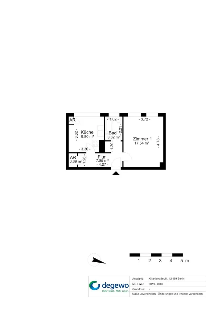 1 Zimmer Wohnung mit 39 m² in Berlin – Bild 6