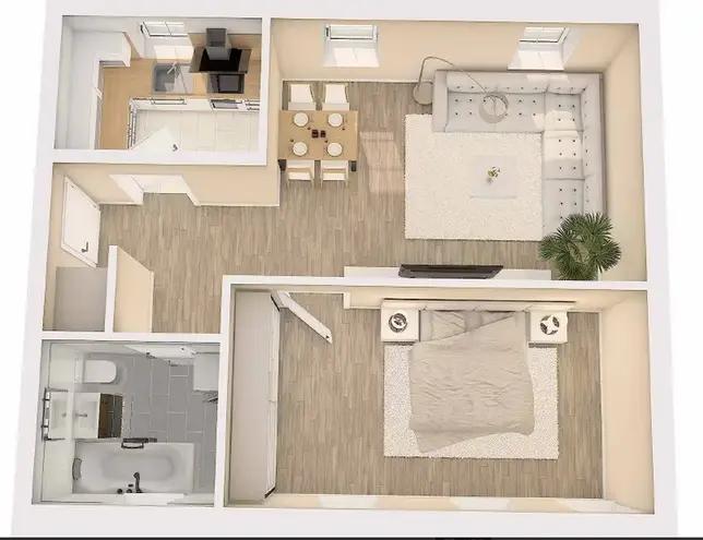 2 Zimmer Wohnung mit 53 m² in Dresden – Bild 2