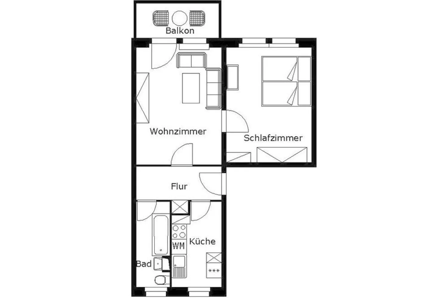 2 Zimmer Wohnung mit 47 m² in Plauen – Bild 7