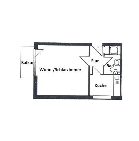 1 Zimmer Wohnung mit 37 m² in Bremen – Bild 10