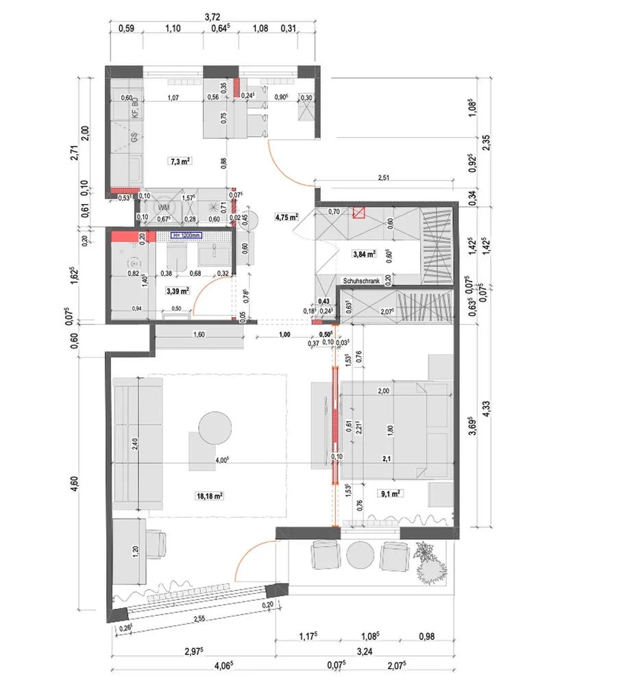 2 Zimmer Wohnung mit 50 m² in Berlin – Bild 3