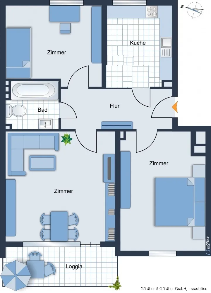 3 Zimmer Wohnung mit 65 m² in Hamburg – Bild 7