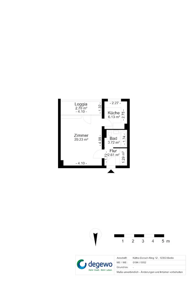 1 Zimmer Wohnung mit 37 m² in Berlin – Bild 3