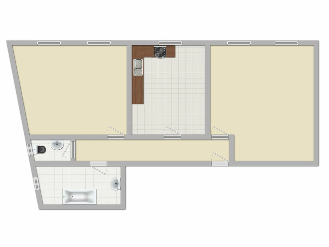 2 room apartment with 58 m² in Königswinter – Photo 11