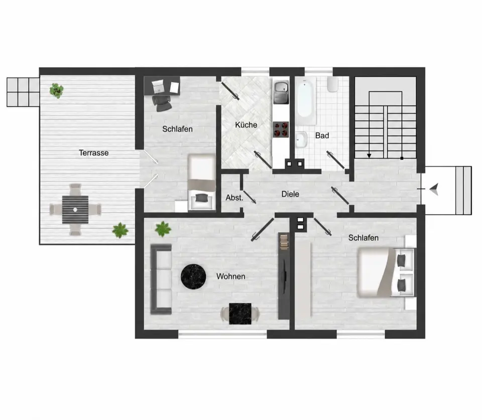 3 Zimmer Wohnung mit 70 m² in Lohmar – Bild 9