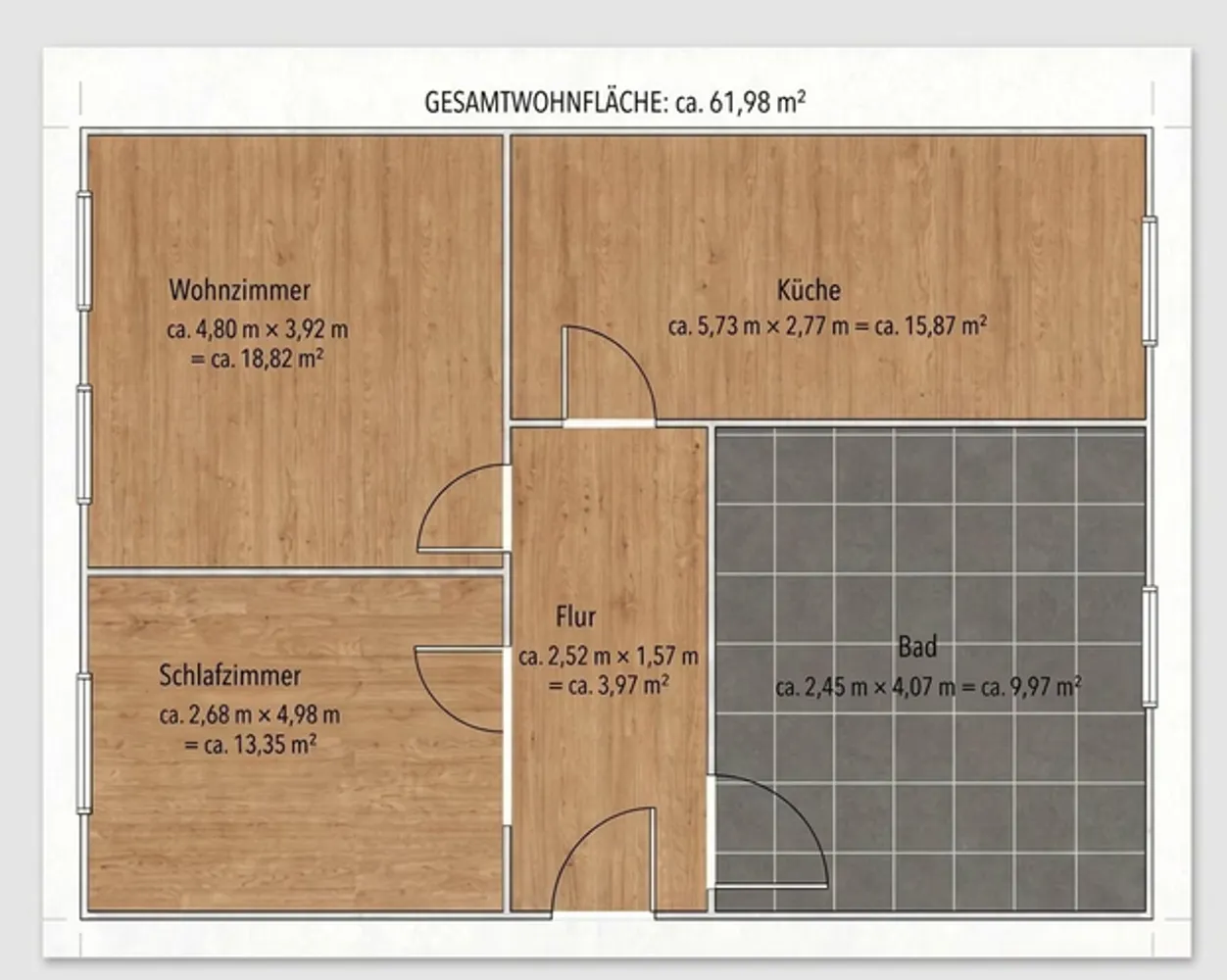 2 Zimmer Wohnung mit 63 m² in Halle (Saale) – Bild 8