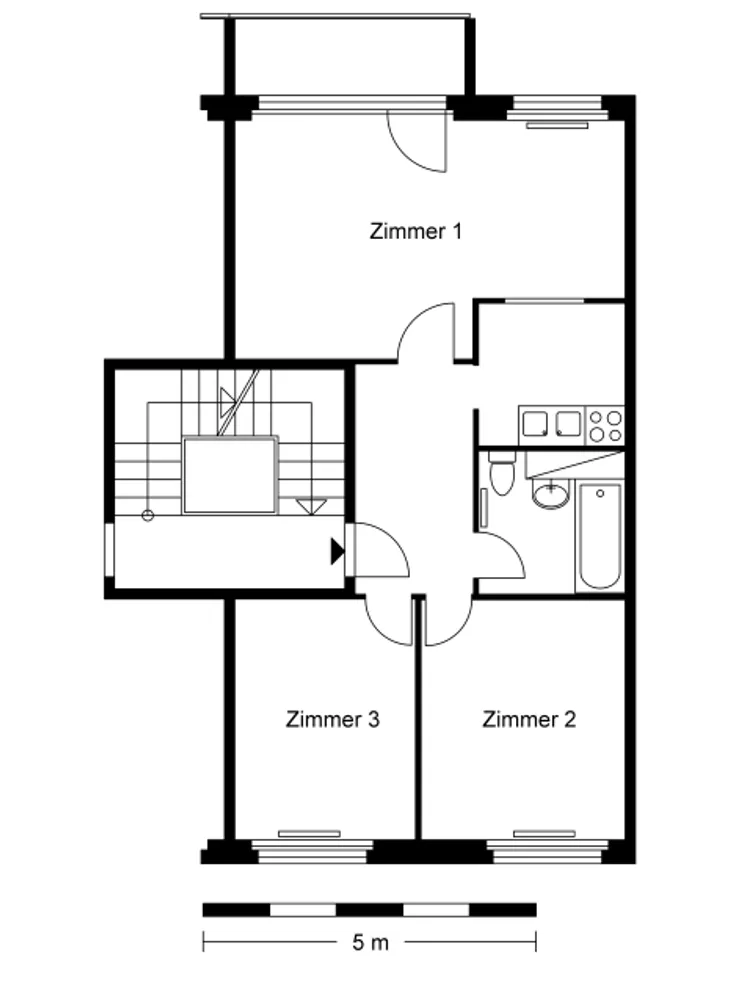 3 room apartment with 57 m² in Berlin – Photo 2
