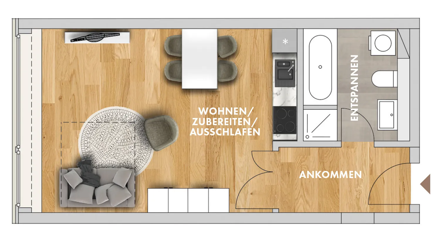 1 Zimmer Wohnung mit 40 m² in Leipzig – Bild 1