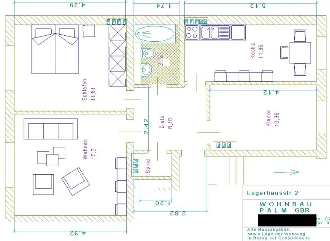 3 Zimmer Wohnung mit 70 m² in Aachen – Bild 5