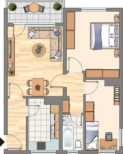 3 Zimmer Wohnung mit 65 m² in Dortmund – Bild 3