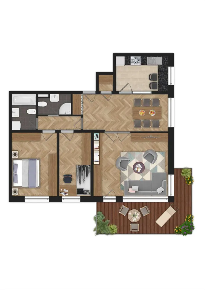 3 Zimmer Wohnung mit 91 m² in Kiel – Bild 4