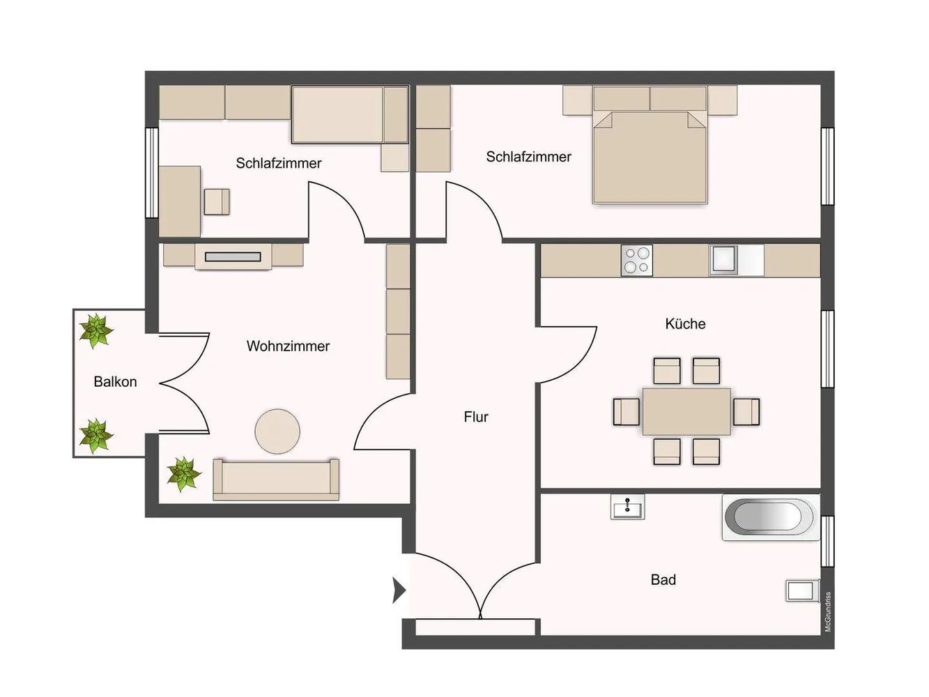 3 room apartment with 65 m² in Chemnitz – Photo 9