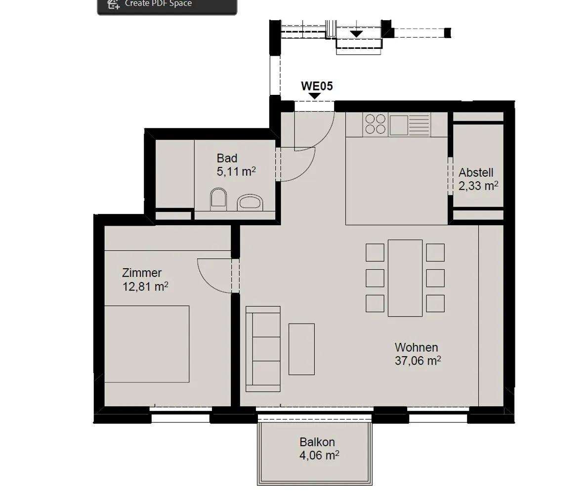 2 room apartment with 59 m² in Berlin – Photo 6