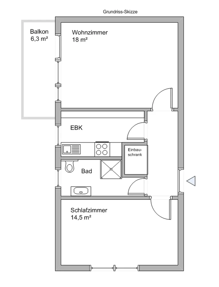 2 Zimmer Wohnung mit 50 m² in Wiesbaden – Bild 7