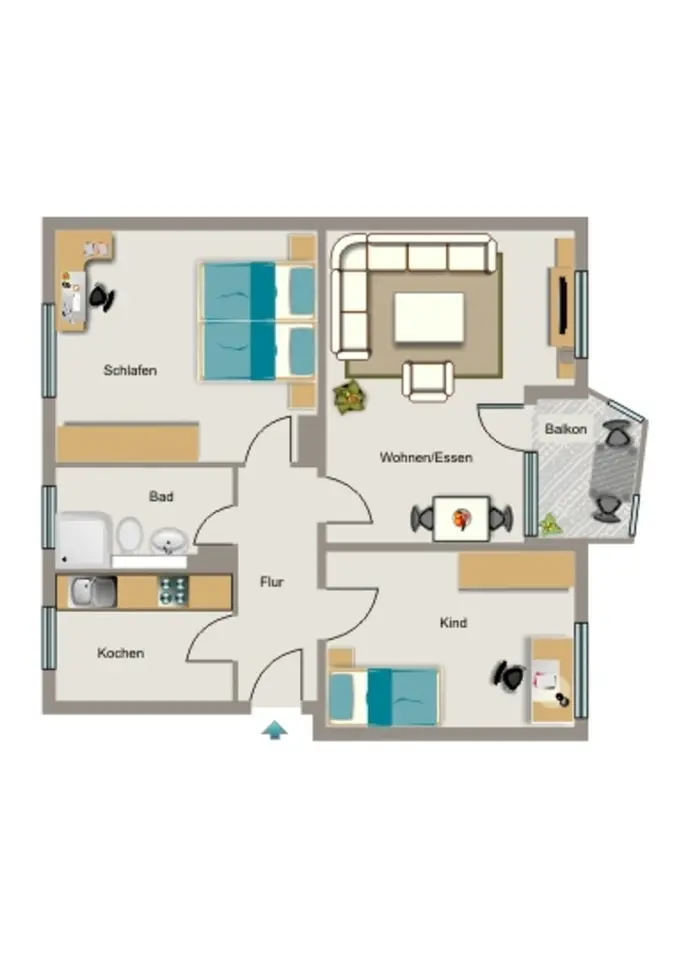 4 Zimmer Wohnung mit 66 m² in Essen – Bild 4