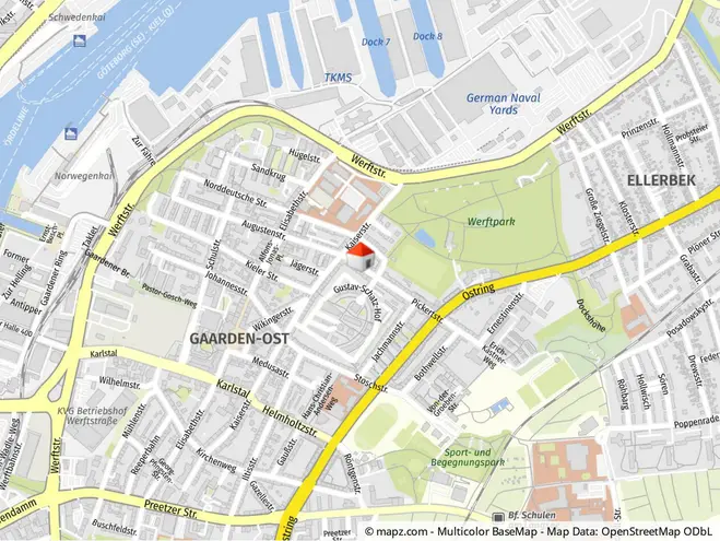 2 Zimmer Wohnung mit 49 m² in Kiel – Bild 2