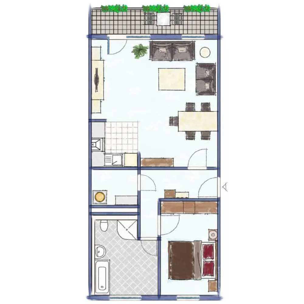 2 Zimmer Wohnung mit 70 m² in Halberstadt – Bild 6