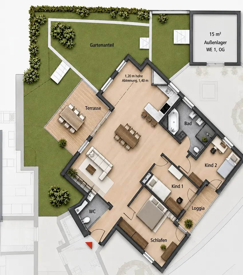 4 Zimmer Wohnung mit 101 m² in Böblingen – Bild 5