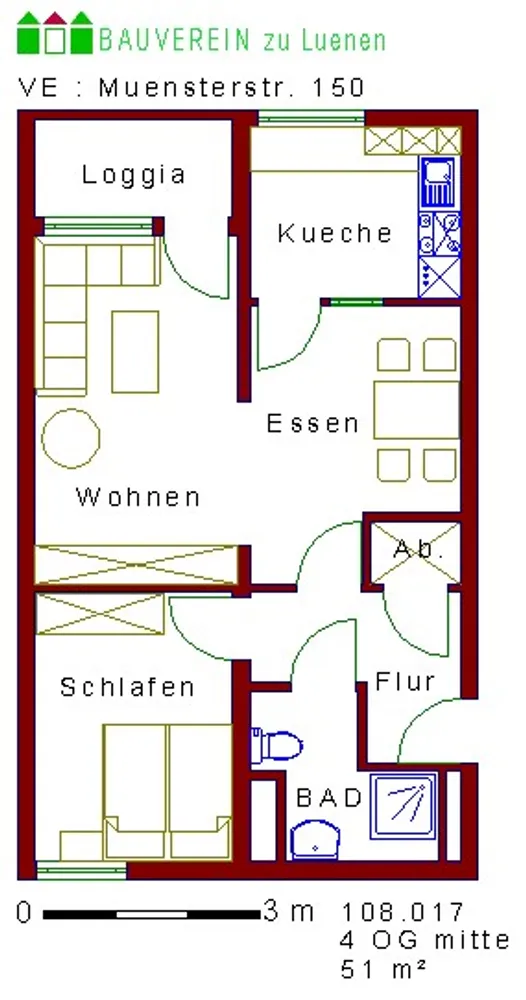 3 Zimmer Wohnung mit 51 m² in Lünen – Bild 7