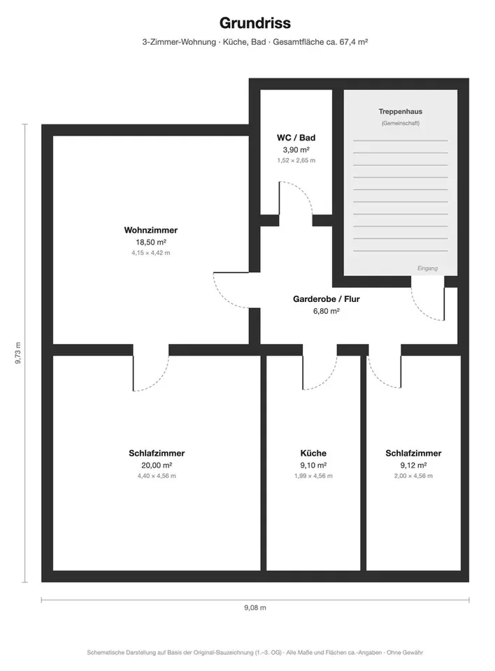3 Zimmer Wohnung mit 67 m² in Krefeld – Bild 6