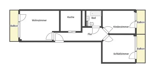 3 Zimmer Wohnung mit 51 m² in Erfurt – Bild 11