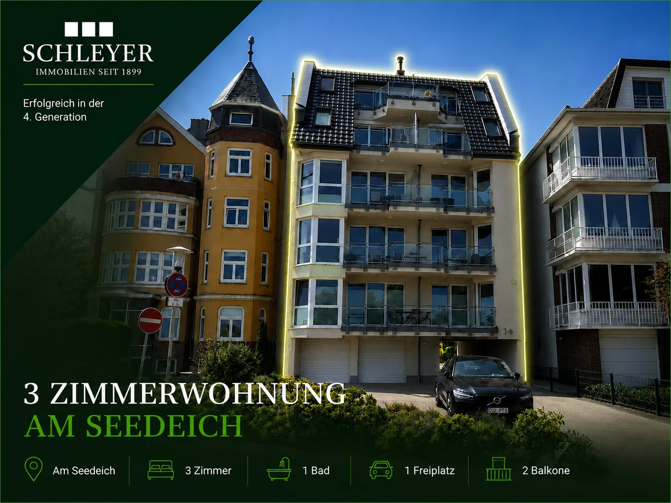 3 Zimmer Wohnung mit 74 m² in Cuxhaven – Bild 1