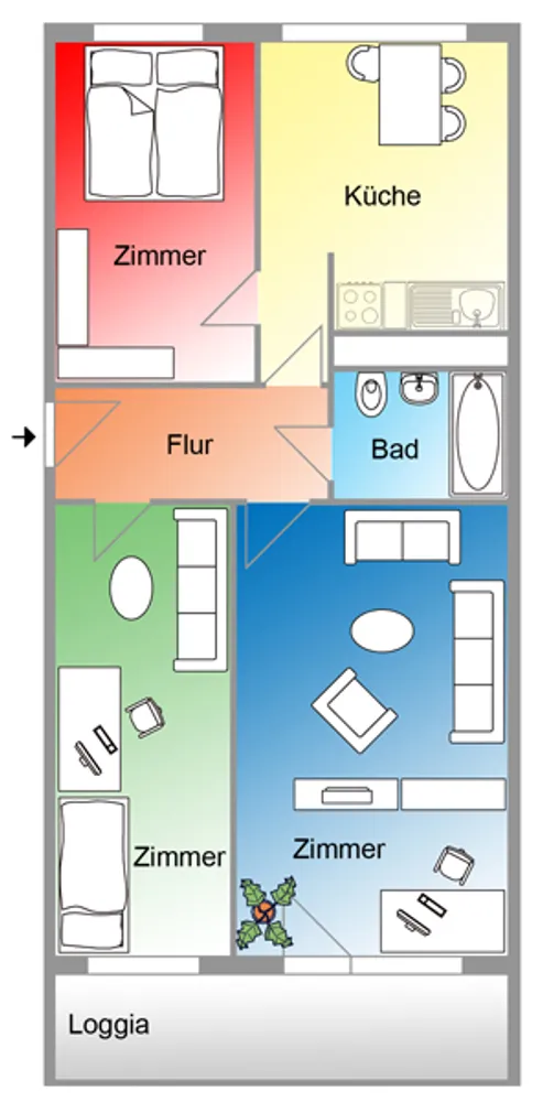 3 Zimmer Wohnung mit 70 m² in Halberstadt – Bild 11
