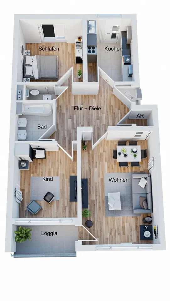 3 Zimmer Wohnung mit 83 m² in Nürnberg – Bild 5