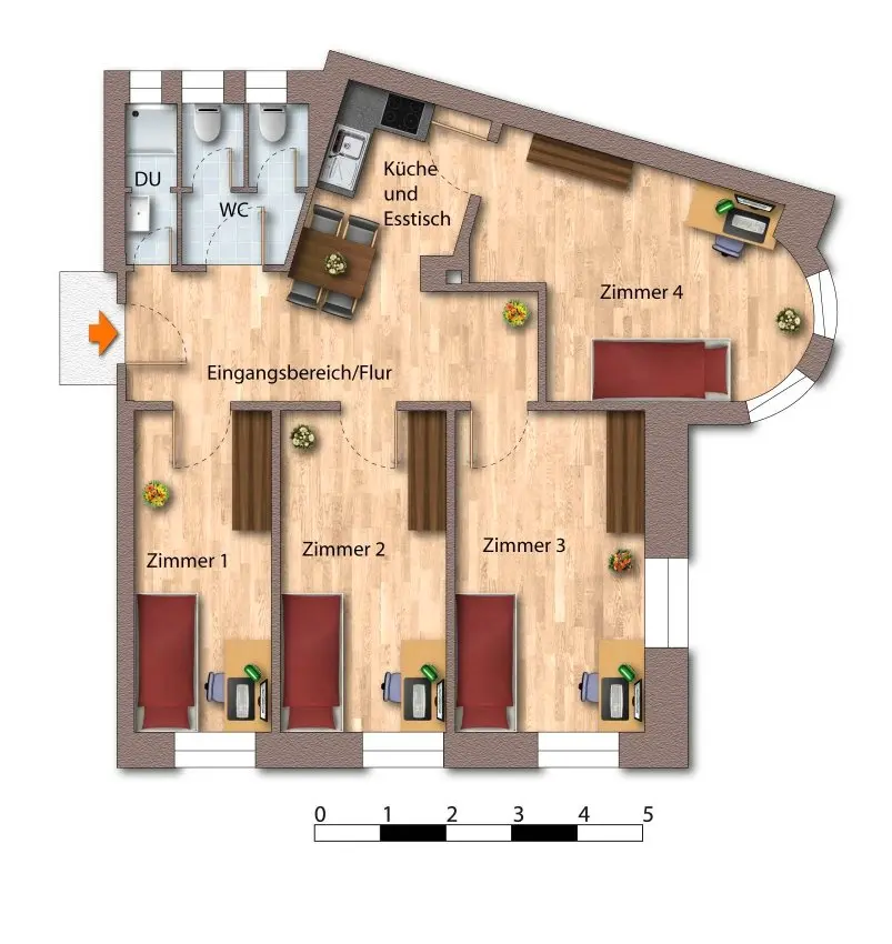 5 Zimmer Wohnung mit 85 m² in Villingen-Schwenningen – Bild 5