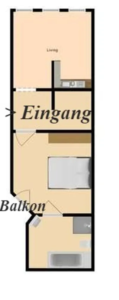 2 room apartment with 50 m² in Magdeburg – Photo 4
