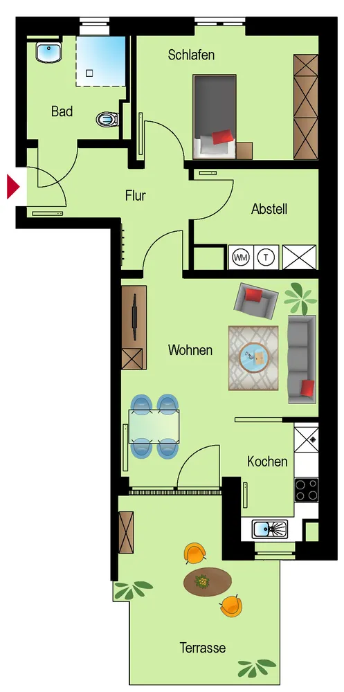 2 room apartment with 66 m² in Eilenburg – Photo 5