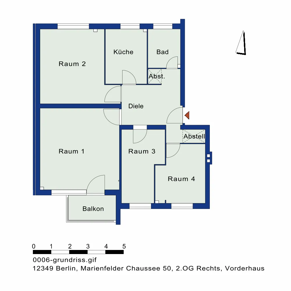 4 Zimmer Wohnung mit 75 m² in Berlin – Bild 1