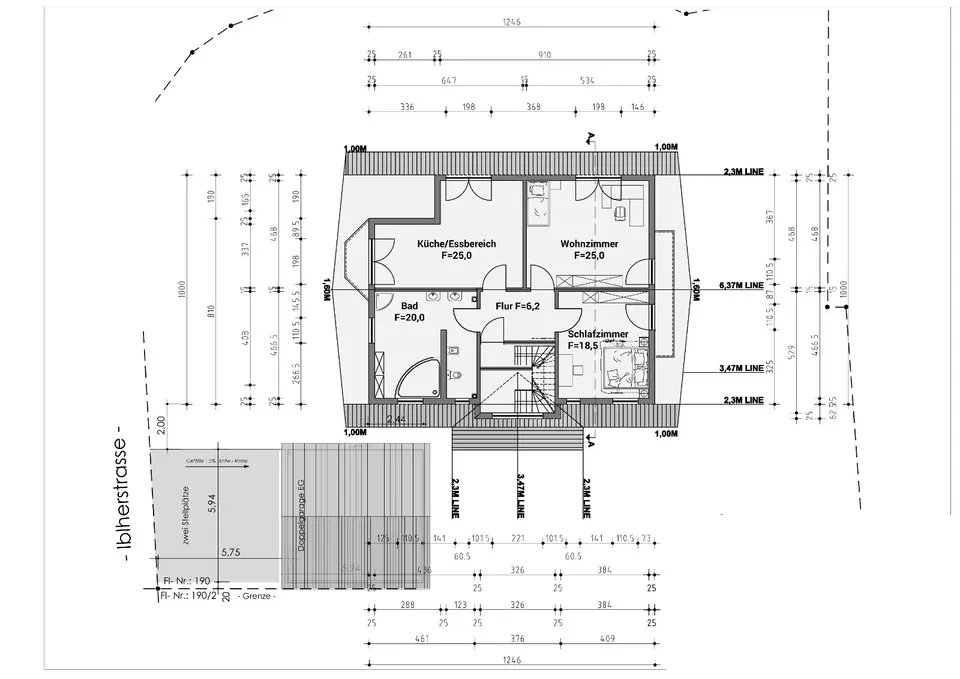 3 Zimmer Wohnung mit 74 m² in Weilheim in Oberbayern – Bild 2